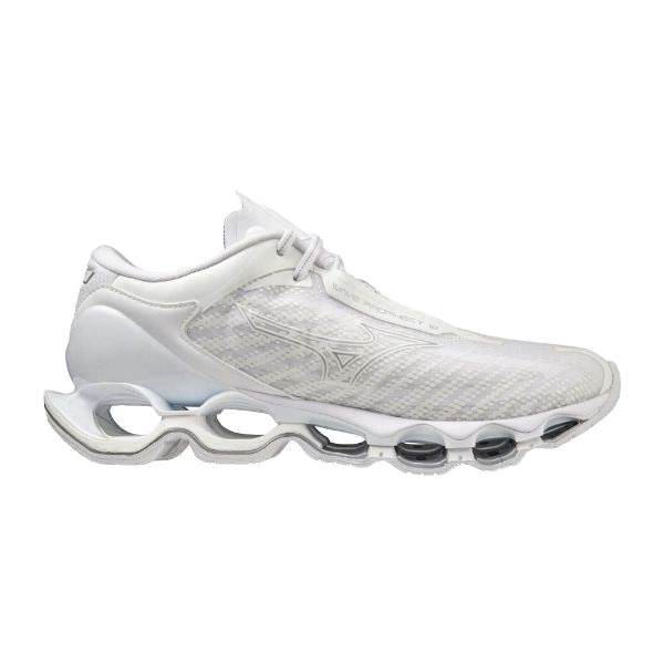נעלי מיזונו פרופסי 12 Mizuno WAVE PROPHECY 12 WHITE/SILVER J1GC238332 - RunOFF עכשיו במבצע ב