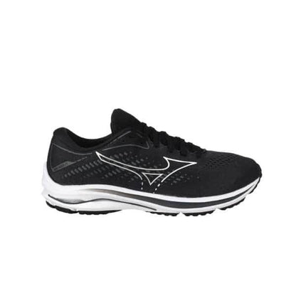 נעלי מיזונו ריידר 25 רחבות לגברים Mizuno J1GC210404 WAVE RIDER 25 2E BLACK - RunOFF עכשיו במבצע ב