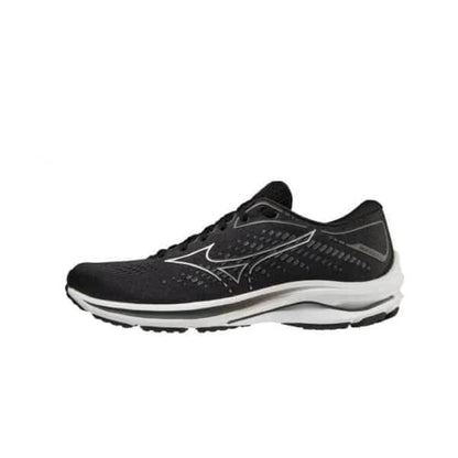 נעלי מיזונו ריידר 25 רחבות לגברים Mizuno J1GC210404 WAVE RIDER 25 2E BLACK - RunOFF עכשיו במבצע ב