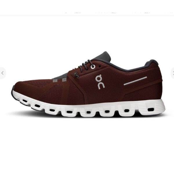 נעל הריצה לגברים On Cloud 5 Ox/Shadow 59.98161 מוצגת על רקע לבן.