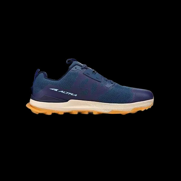 נעל ריצת טרייל לגברים של Altra Lone Peak 7 AL0A7R6H445 בכחול וכתום.