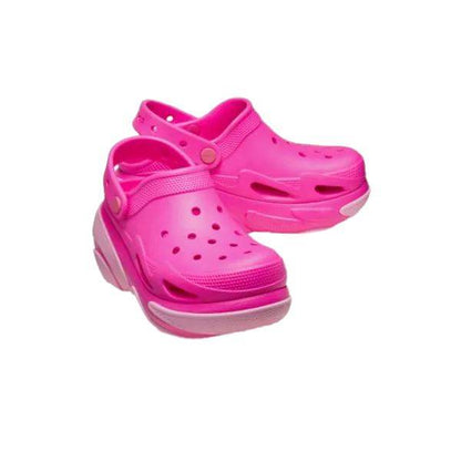 כפכפי פלטפורמה קלוג באבל קראש קרוקס ורודות Crocs 210061-6TW Bubble Crush Clog - RunOFF עכשיו במבצע ב