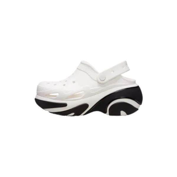 כפכפי פלטפורמה קלוג באבל קראש קרוקס לבנות Crocs 210061-100 Bubble Crush Clog white - RunOFF עכשיו במבצע ב