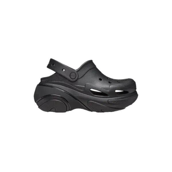 כפכפי פלטפורמה קלוג באבל קראש קרוקס שחורות Crocs 210061-0WC Bubble Crush Clog Triple Black - RunOFF עכשיו במבצע ב