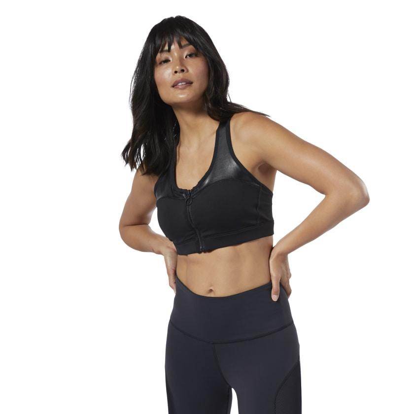 טופ ריבוק לנשים Reebok C ZIP BRA EB8111 - RunOFF עכשיו במבצע ב