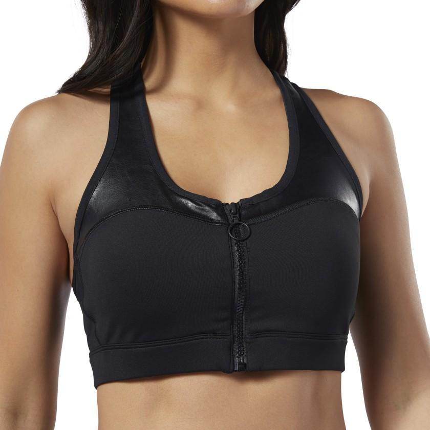 טופ ריבוק לנשים Reebok C ZIP BRA EB8111 - RunOFF עכשיו במבצע ב